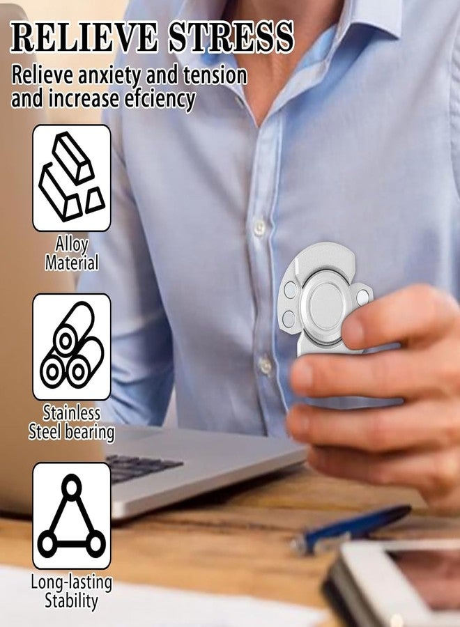 VATTU Slider for Stress Relief, for Focus Enhancement and Relaxation Silvery Stress Relief Toys Adults with Smooth Quiet Operation Ideal - Image 4